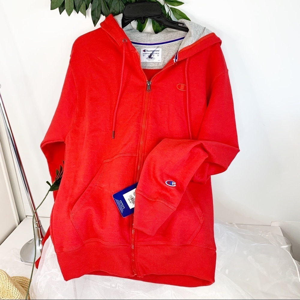 Champion Men's Powerblend Fleece Full Zip Jacket S - Picture 3 of 6